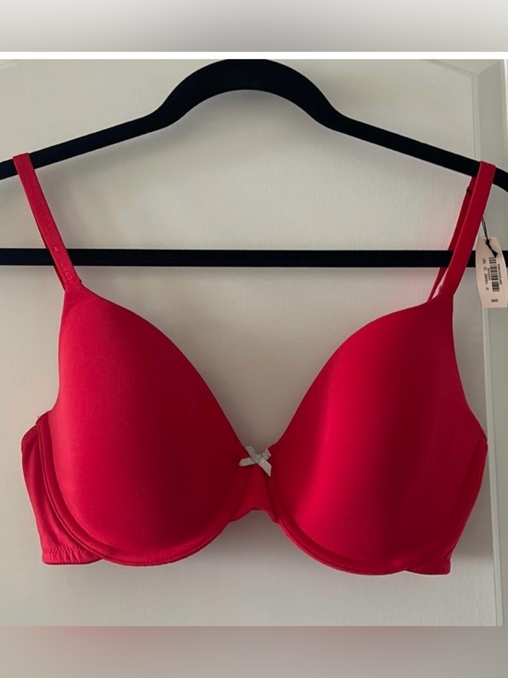 Victoria’s Secret Red Cotton Bra Size 36D - New With Tags